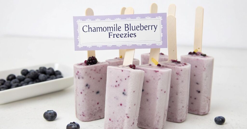 Chamomile Blueberry Freezies