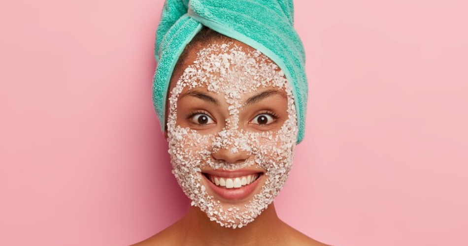 homemade oat milk face mask for redness