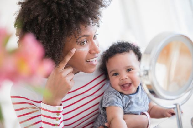 morning skincare routine for busy moms