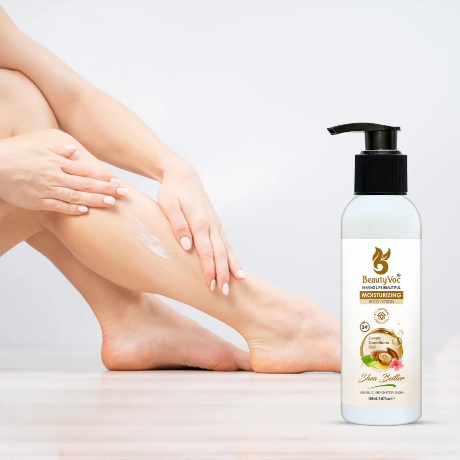 Organic body lotion for sensitive skin