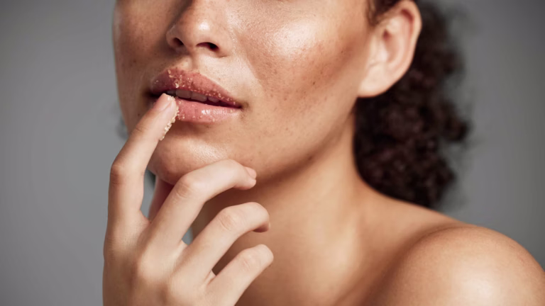 homemade lip scrub for dark lips removal