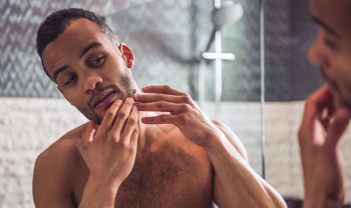 skincare routine for men with beard acne issues
