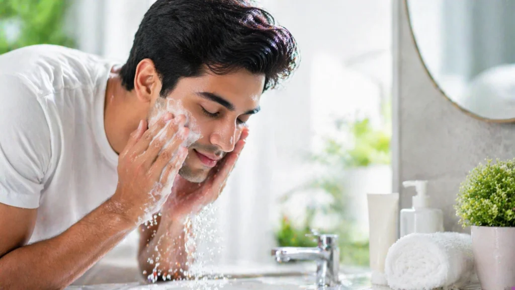 skincare routine for men to remove blackheads and whiteheads