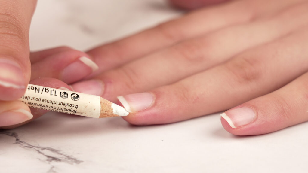 how to do French manicure at home step by step
